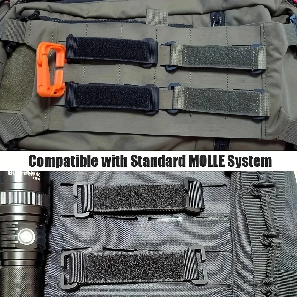 2Pcs MOLLE Tactical Patch Panel,Loop Surface Patch Holder,Multi-function Morale Patch Display Adapter for Tactical Vest Backpack