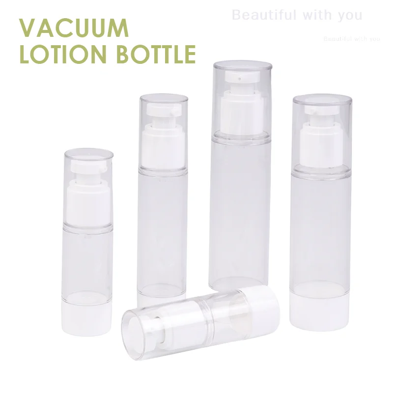 

Airless Vacuum Refillable Bottles Portablere Empty Lotion / Spray Bottle 15-100ML Travel Bottle Pump Toiletry Cosmetic Container