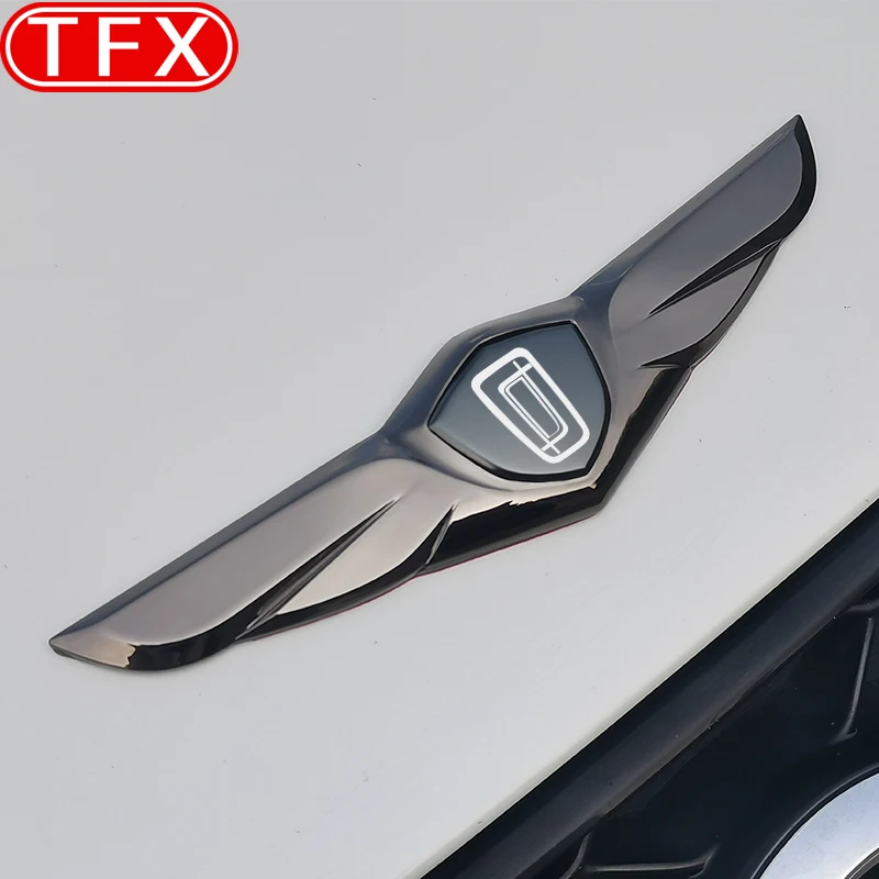 ل Faw Bestune T77 2018-2023 سيارة الجبهة مصبغة شعار ملصق الديكور الخارجي هود الجبهة الوجه مظهر شعار الملحقات #5