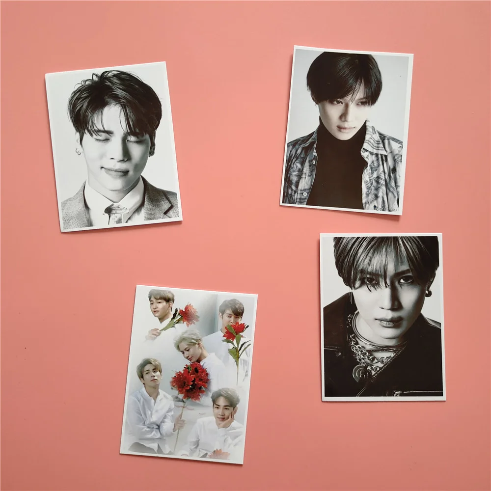 16pcs Kpop Idols Group SHINee Photocard Lomo Albums Cards Onew Key Minho Kim Jonghyun Taemin Postcard for Fans Collection