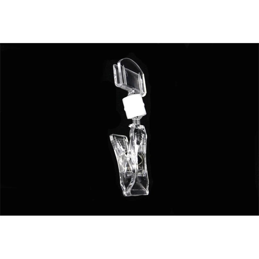 Clear Pop Plastic Sign Card Display Memo Label Holder Promotion Advertising Clips Clamp Merchanse Name Tag Snap Price Talker
