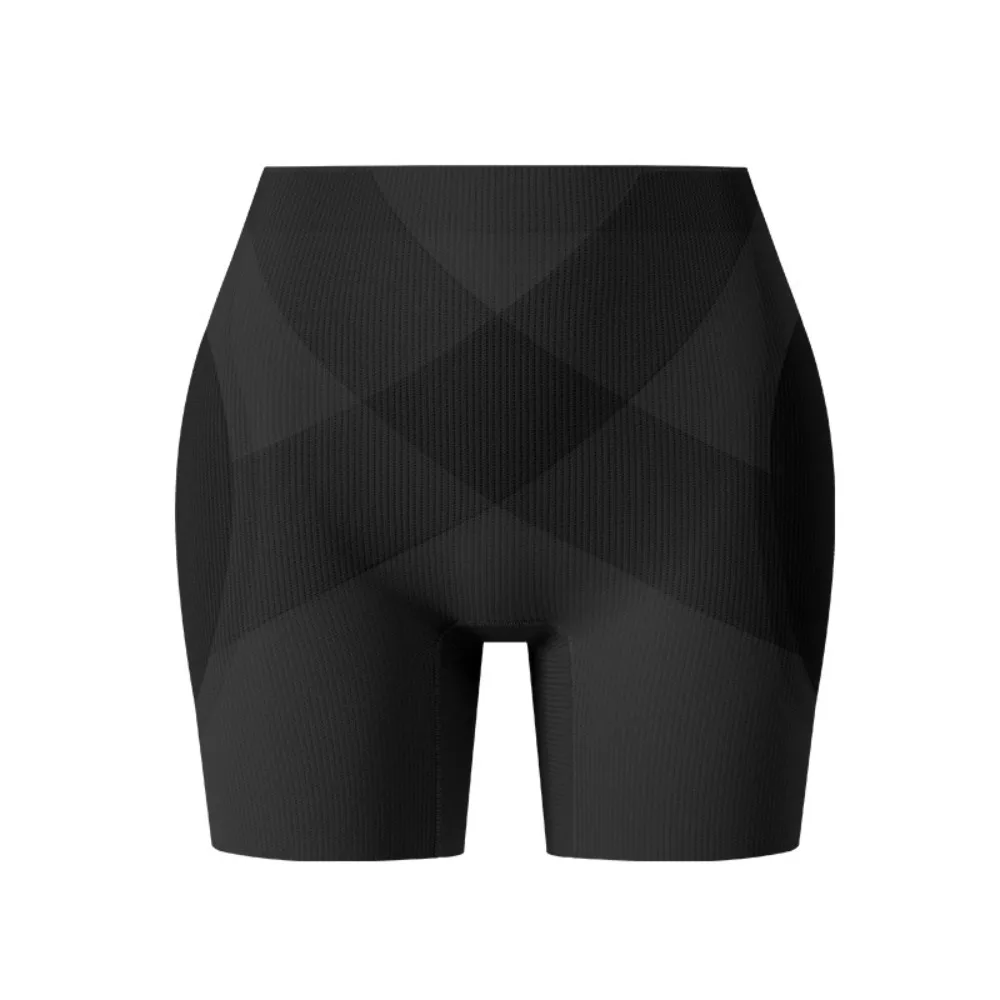 Pantaloni modellanti traspiranti senza cuciture per il sollevamento dei glutei Intimo modellante senza cuciture a vita alta che migliora i fianchi Colore nero