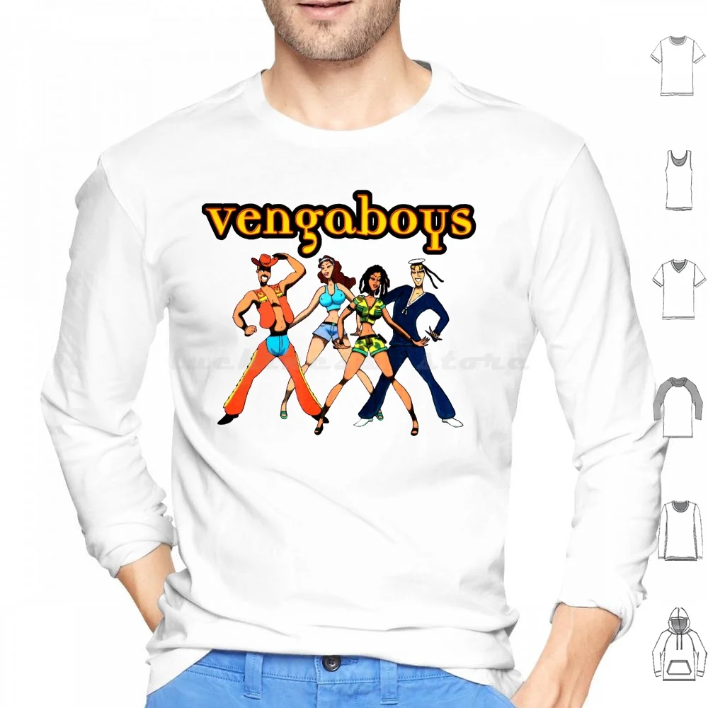 Sudaderas con capucha para fanáticos de Vengaboys, manga larga, Vengaboys Bubblegum Dance Eurodance Boom Boom Boom Boom The Party Album