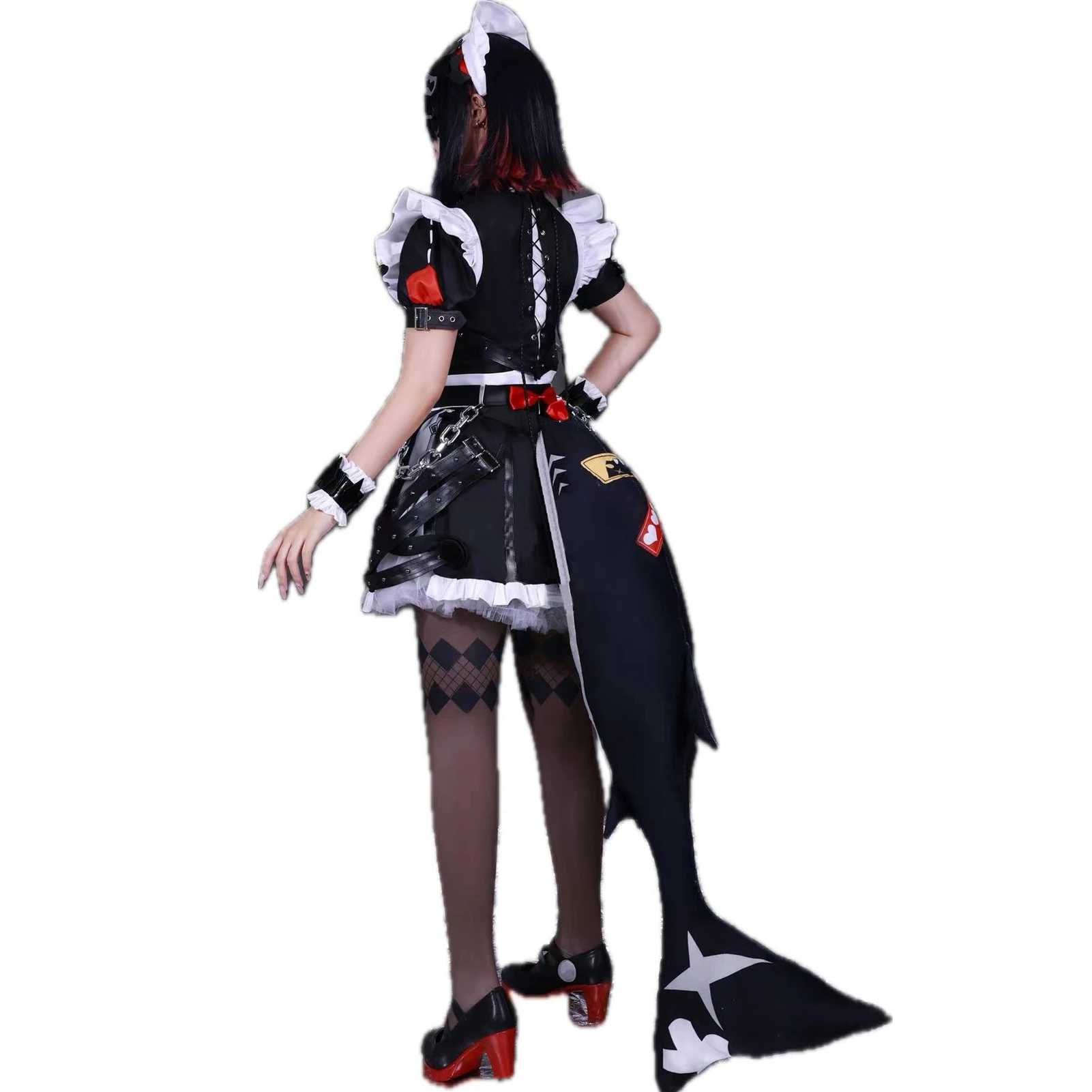 ANIMECC-Jogo Anime Maid Cosplay Traje Para Mulheres, Ellen Joe, Zenless Zona Zero, Roupas De Festa De Halloween, Peruca De Cauda, XS-3XL, Em Stock