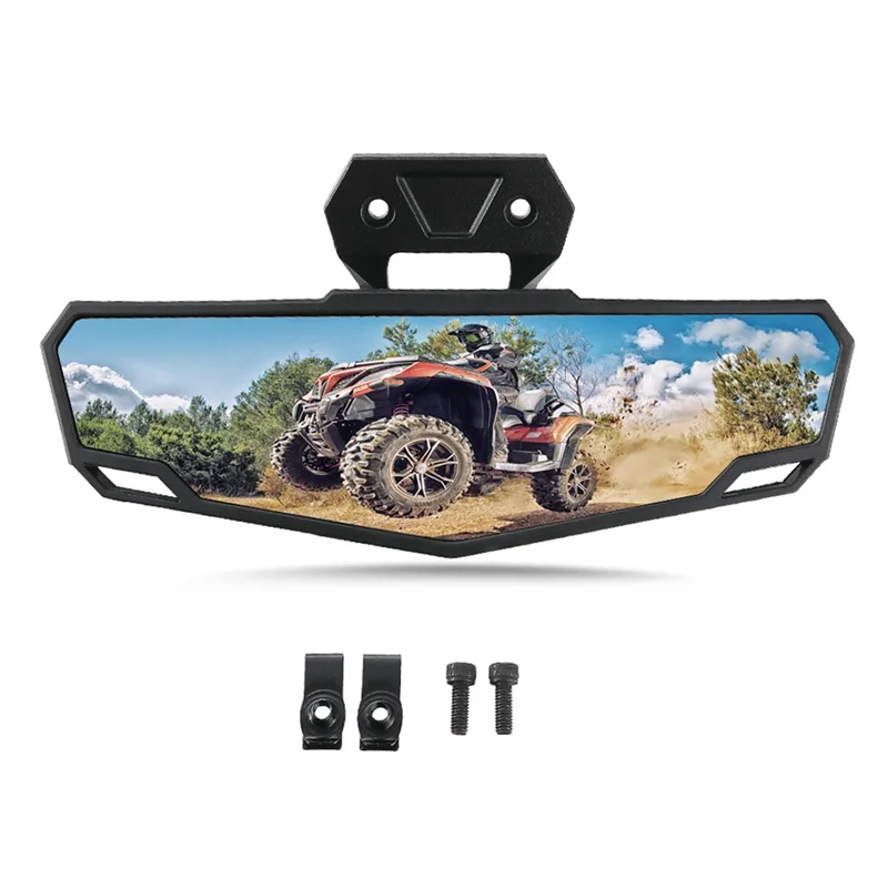

NEW-UTV Rear View Mirror, Center Convex Rearview Mirror 2883763 For Polaris RZR PRO XP/XP 4 2020 2021 2022 2023 Accessories