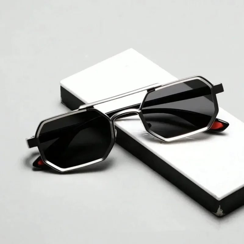 Gafas de sol cuadradas de estilo vintage para hombre, gafas de sol de estilo steampunk, gafas de sol retro para mujer, gafas de moda de estilo punk, gafas de sol retro.