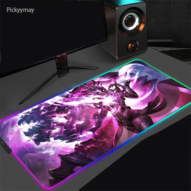 Diablo 3 rgb mouse pad xxl mesa de teclado do computador tapete de jogos para computador acessórios led gamer mause tapete usb backlight mesa mousepad