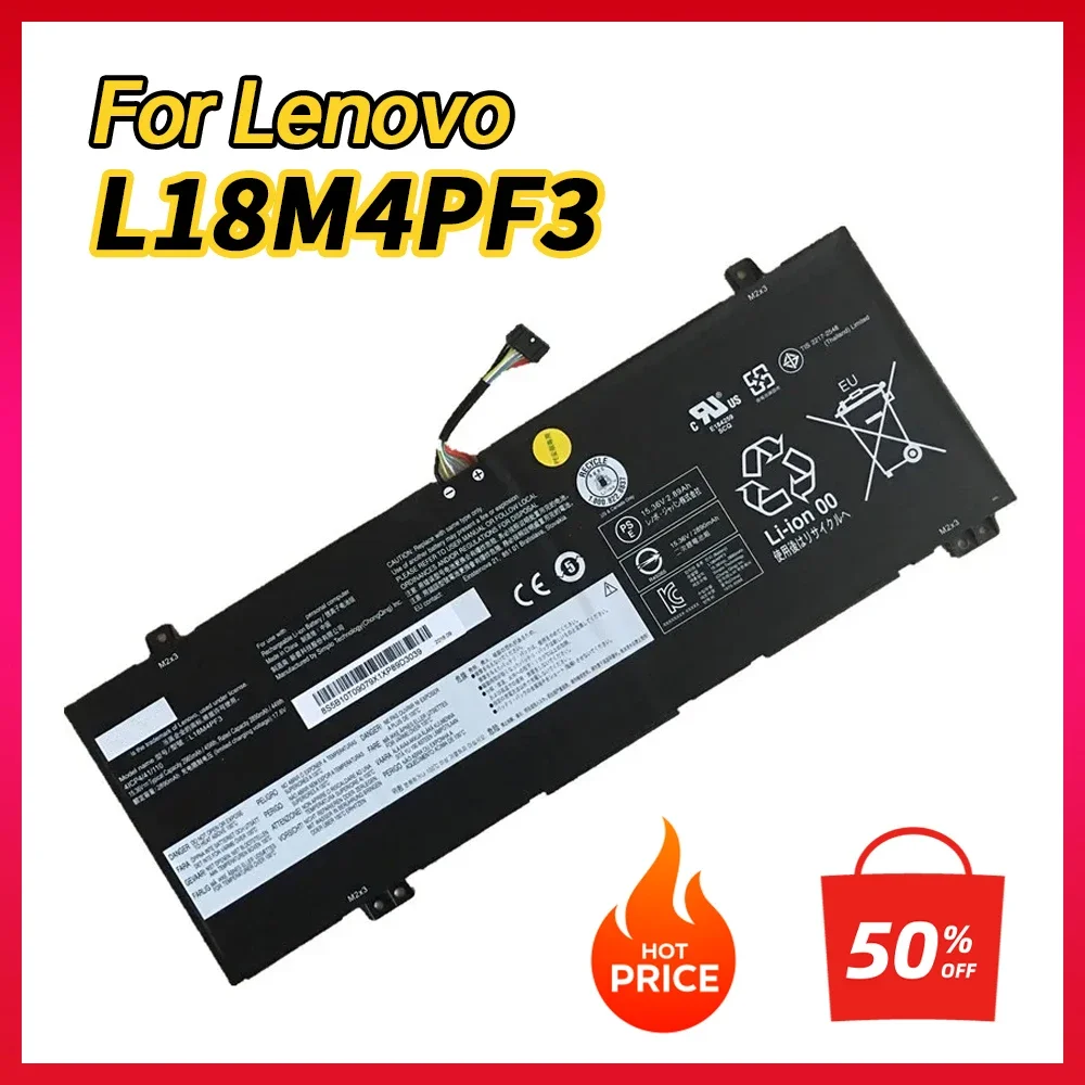 

100% NEW Genuine L18M4PF3 L18C4PF4 L18M4PF4 L18C4PF3 Laptop Battery for Lenovo IdeaPad S540-14IWL Xiaoxin Air14 2019 K3-IWL V540