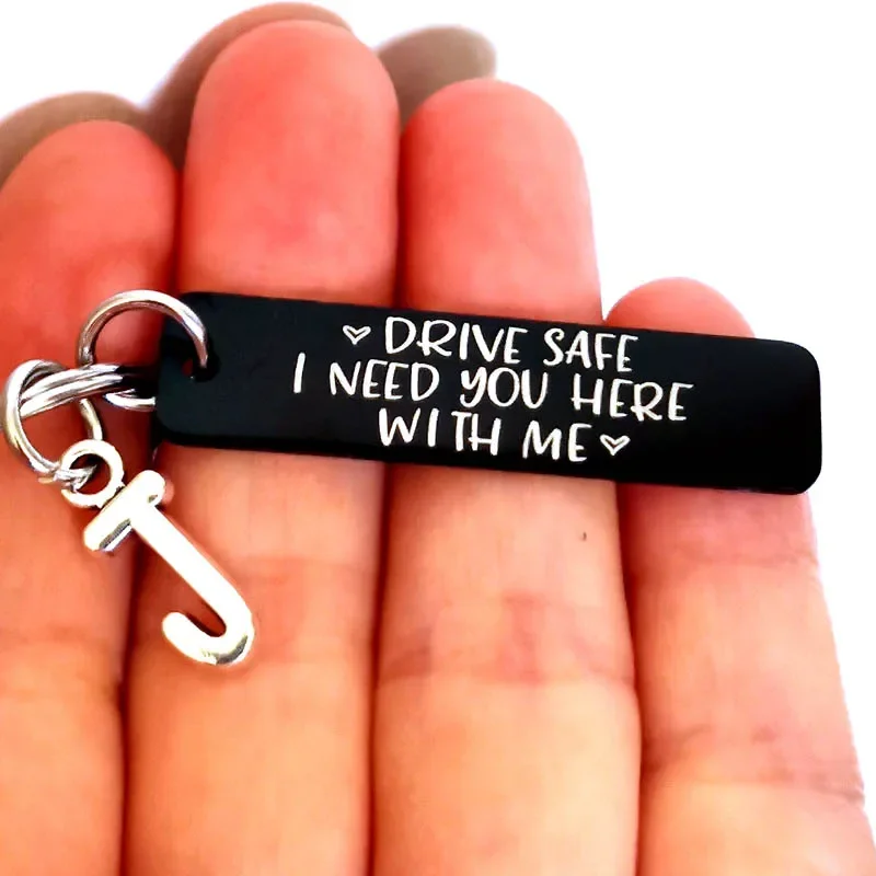 Drive Safe Keychain I Need You Here with Me Gifts for Husband Dad Boyfriend Gifts Valentines Day Father's Day BirthdayGift