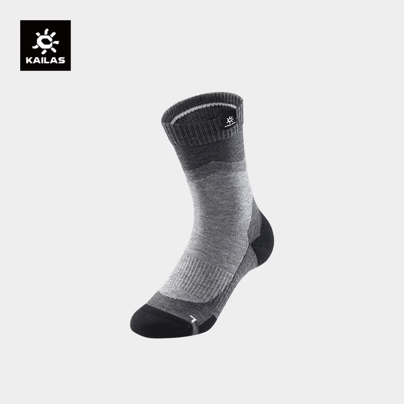 

KAILAS Merino Wool Socks Unisex Lightweight Seamless Comfortable COOLMAX Yarn Keep Dry Trekking Hiking Socks KH2401002