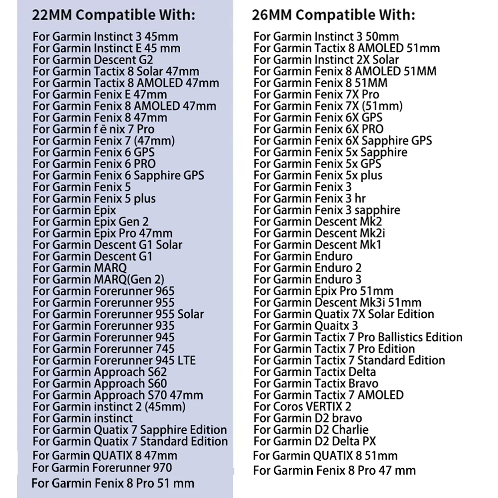 22 مللي متر 26 مللي متر الإفراج السريع سيليكون حزام الساعات ل Garmin Fenix 8 Pro 8 E 7X 7 5X 5 إندورو 3 غريزة 3 2X Fenix 6X 6 حزام رسمي #6