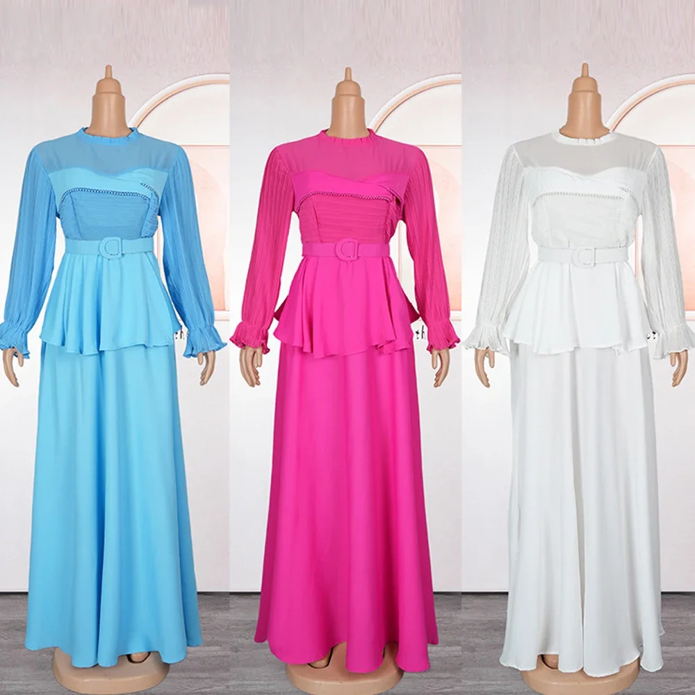 

Африканские платья для женщин, шифоновое плиссированное вечернее платье, Анкара Дашики, африканская одежда, турецкий кафтан, платье Абая в Дубае, халат