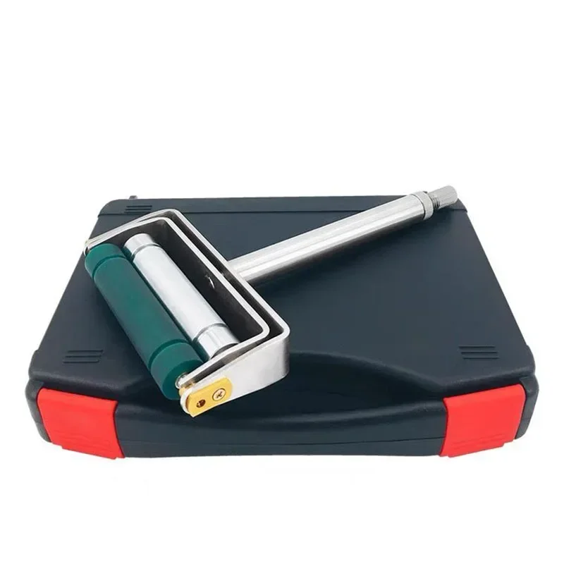 

Manual Ink Printing Film Applicator with Color Wheel Metal Anilox & Rubber Rollers for Ink Proofer Ink Sampler - Printing Tools