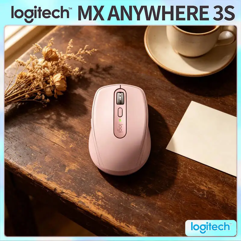 Pro MX Anywhere 3S - 8000 DPI, MagSpeed Scroll, 3-Device Sync, Perfect for Flower Shop Manager & Remote Work