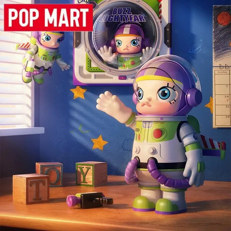 POP MART Mega Space Molly 400% Buzz Lightyear Series Genuine Toy Anime Action Figure Surprise Birthday Present