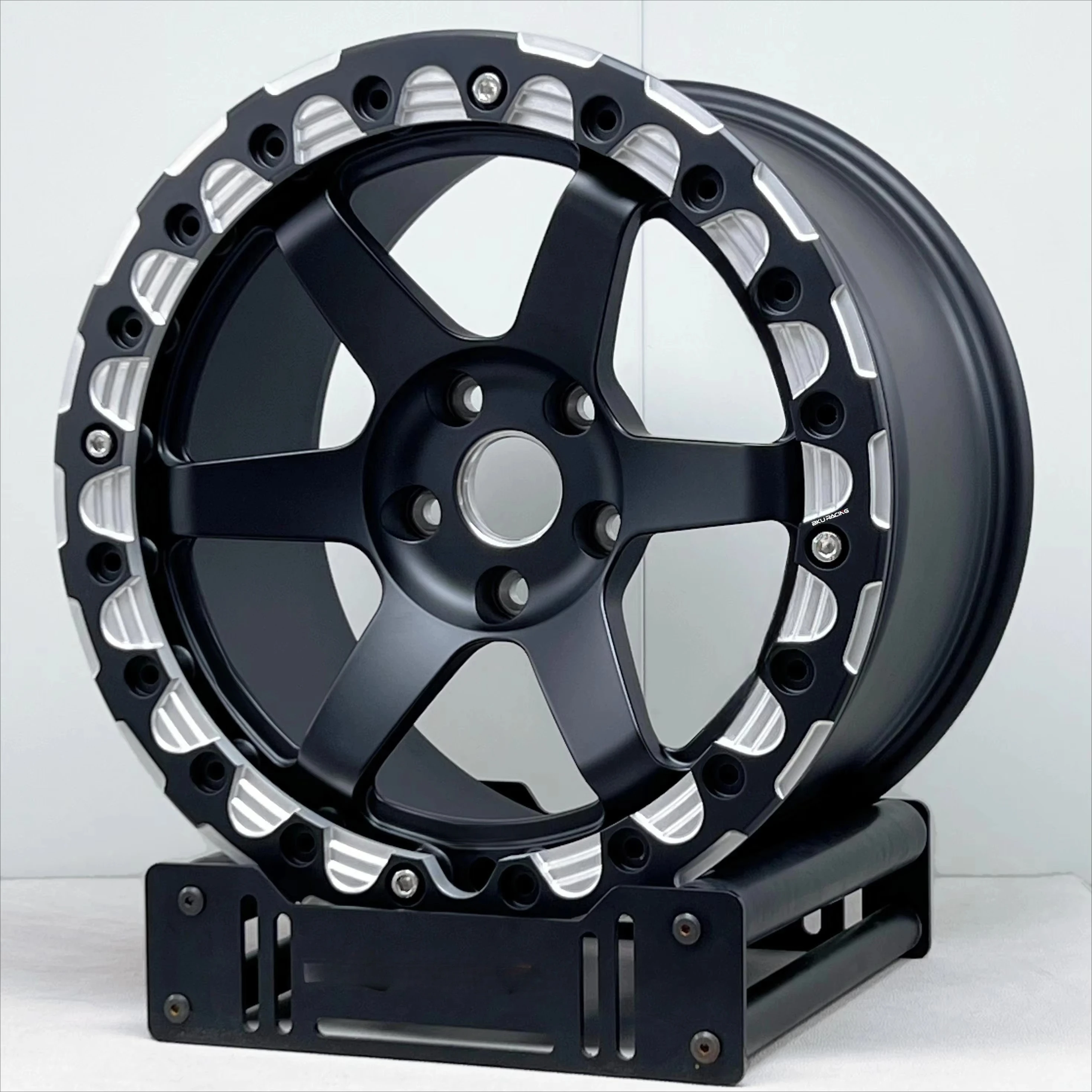 BKU Forged 5x112 Beadlock Drag Wheels 17 18 19 Inch for  826M M3 M4 G20 G21 G22 G23 G80 G82 G83 5x112 Wheel Rim Pack Wheel