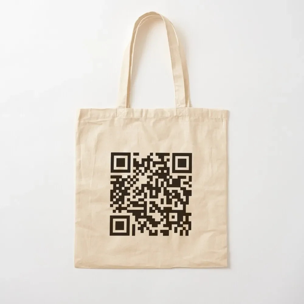 

Rick Roll QR Code Tote Bag canvas tote bags Shopping bags university shopper bag Tote Bag