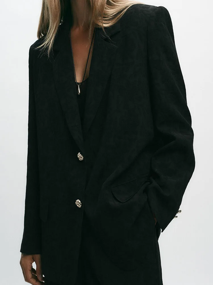 Zestaw: Kamizelka z poduszkami na ramionach, spodnie z wysokim stanem i rozcięciem, nowa jesienna odzież wierzchnia damska, tradycyjny chiński strój etniczny...