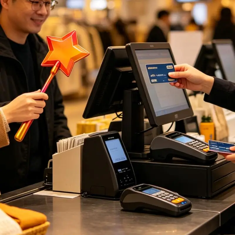 NEW Funny 3D Printed Star Magic Wand Card Holder Lightweight Tap To Pay Portable Credit Card Storage Case Daily Fashion Decor