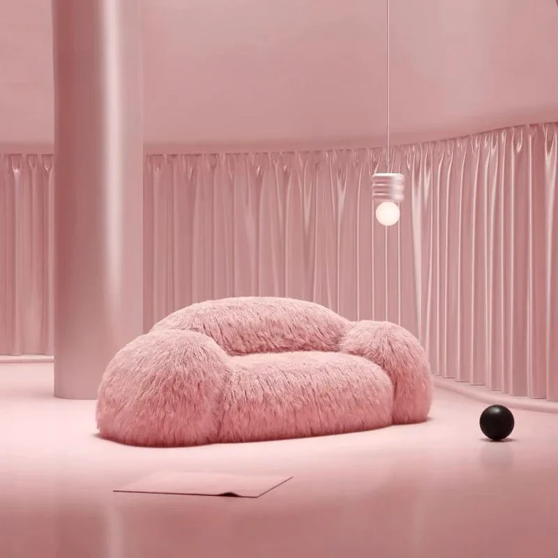 Reclining Nordic European Sofa Designer Plush Adults Bedroom Living Room Couch Puffs Double Lounge Divano Soggiorno Furniture