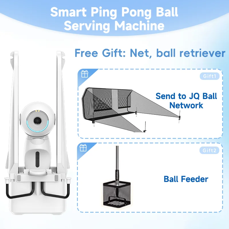 Professional Automatic Table Tennis Ball Machine Remote Control Portable Programmable Serving Training Launcher Home