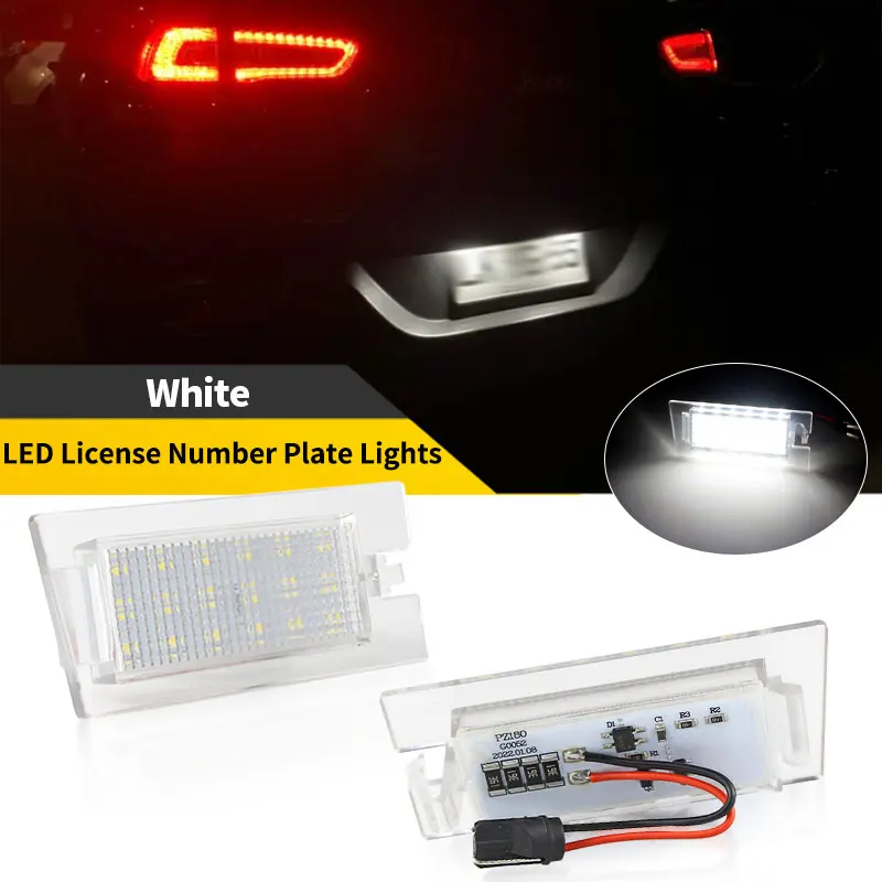 

2 шт. белая лампа в сборе для Jeep Cherokee 2014 2015 2016 2017 2018 OEM # 68223864 AB 12V Canbus Светодиодная подсветка номерного знака