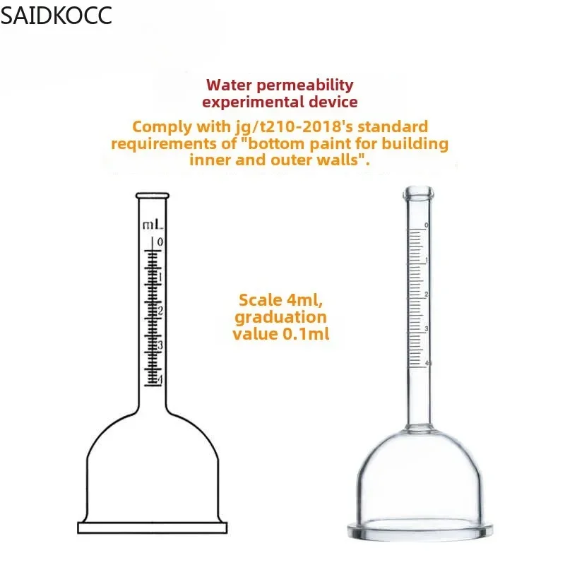 SAIDKOCC Karsten Tube Penetration Test water penetration concrete stone plaster Vertical Horizontal JG/T210-2018 JC/T547 4/10ml