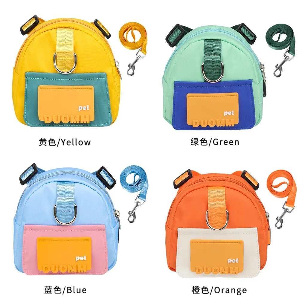 

Dog Leash Cartoon Schoolbag Outdoor Travel Pet Self Backpack Pet Supplies Dog Leash