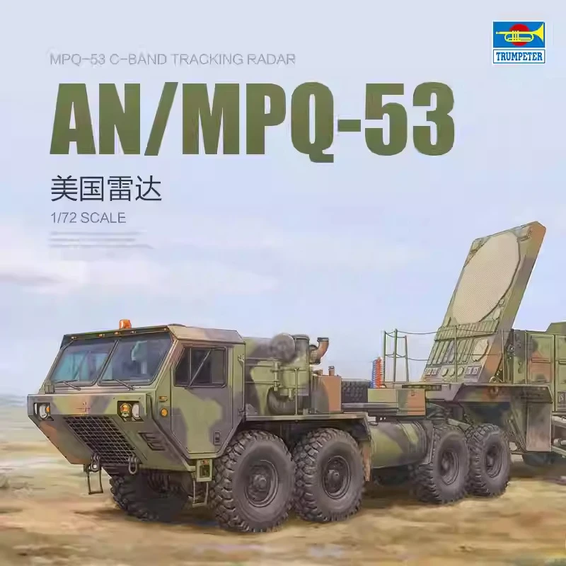 

Trumpeter 07159 MPQ-53 C-Band Tracking Radar 1/72 Military Assembling Scale Model Kit DIY Toy, for Collection Birthday Gift