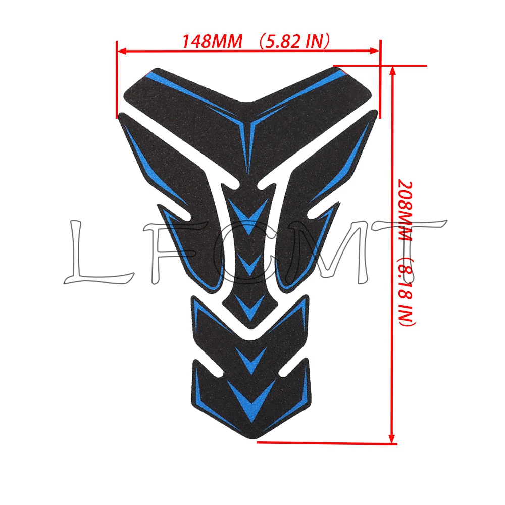 Frsoted Tank Pad Protector Sticker Tankpad Decor Decals Fit for Kawasaki NINJA H2R 400 Z900 Z1000 ZX6R ZX10R ER 6F 6N ZZR1400
