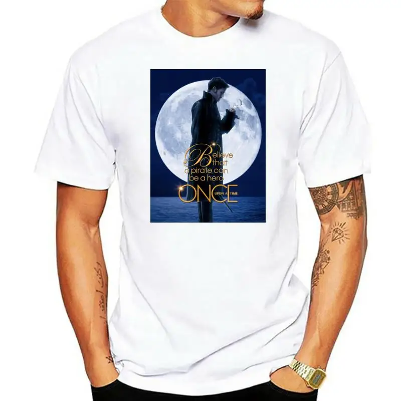 New Captain Hook Killian Jones Once Upon A Time Men'S Black T Shirt Size S 4Xl 017878