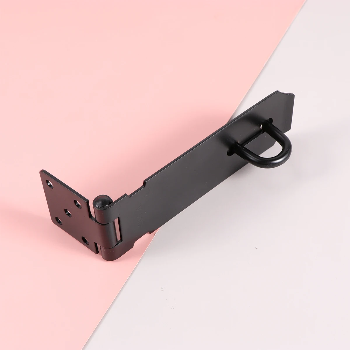 

5Inches Anti-Theft Door Buckle Security Latch Heavy Duty Rustproof Scratchproof Hotel Home Door Lock Bolt Durable Brushed Black