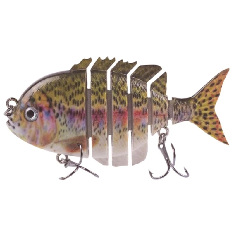 Fishing Fish Lures Treble Hook Saltwater and Freshwater Swimming Lures Fishhooks Slow Sinking Multiple Jointed Swimbaits 4XBB