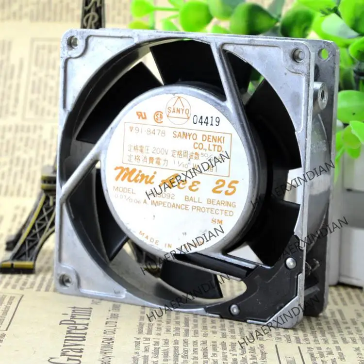 

New 109S092 200V 11/10W 0.07/0.06A 90*90*25MM Cooling Fan Assembly Kit