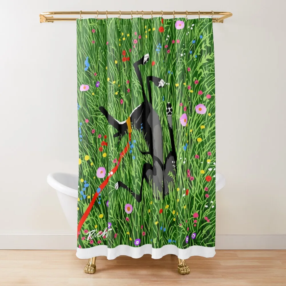 

Roaching in the Wildflowers Shower Curtain Cute Shower Modern Bathroom Accessories Shower Set Anime Bathroom Curtain