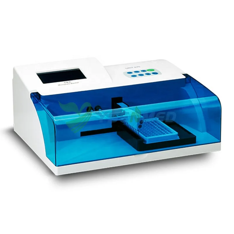 YSENMED URIT-670 Elisa Microplate Washer 8/12 Replaceable Wash Head LCD Display Automatic 96 Well Plate Washing For Clinical