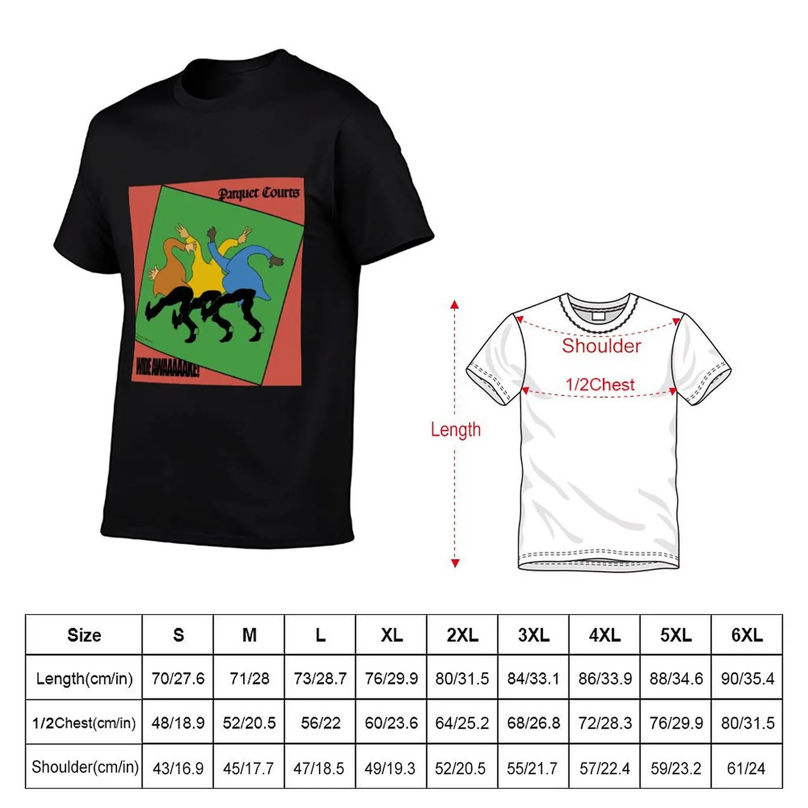 Parquet Courts – Wide Awake Poster T-Shirt oversized t shirt summer clothes oversizeds oversized t shirts for men image 5