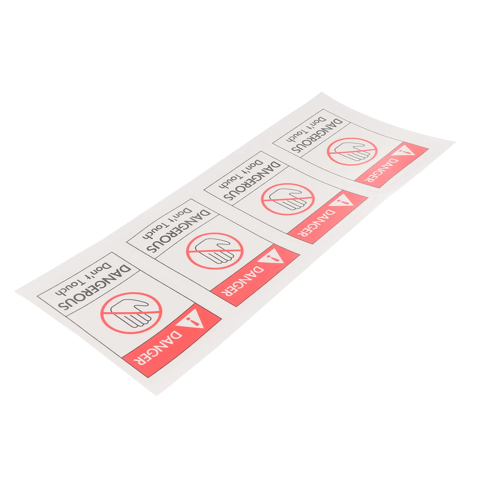 4 Pcs Safety Label Stickers Electrical Machine Caution Sign Pp Synthetic Paper Keep off Warning