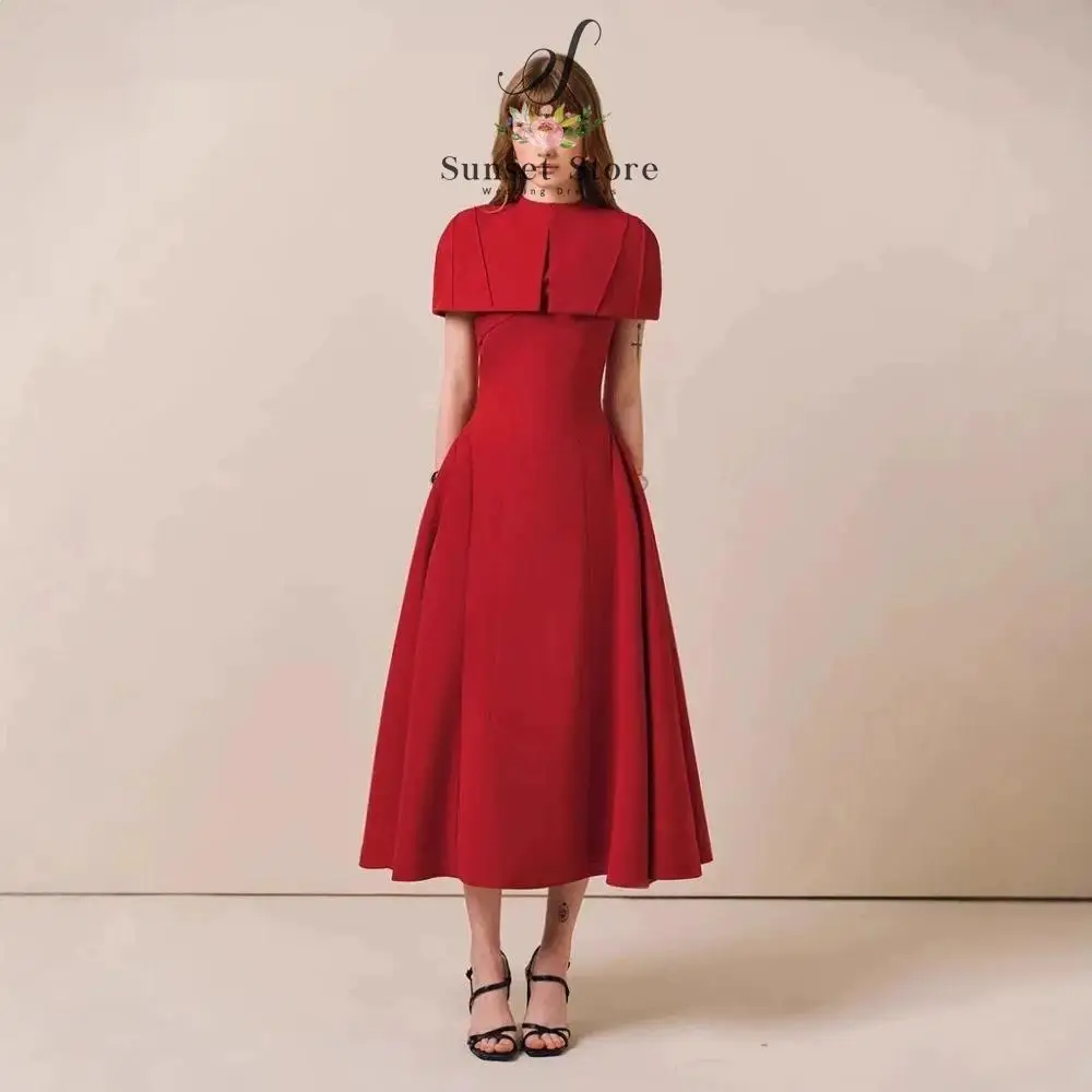 

Индивидуальные вечерние платья А-силуэта с круглым вырезом, без рукавов, длиной до колена, плиссированные, для выпускного вечера, на заказ