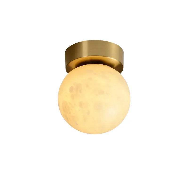 

Corridor light luxury new Chinese style, all copper marble, simple ceiling light
