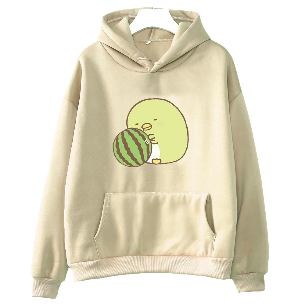 Women/Men Hoodies Sumikko Gurashi Kawaii Animal and Watermelon Sweatshirt Graphic Print Long Sleeve Pullovers Cute Tops for Girl