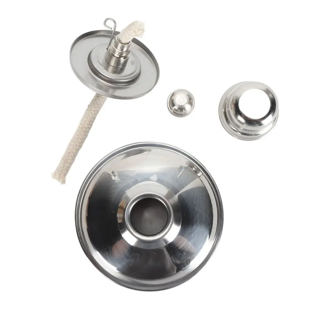 100ml Laboratory Alcohol Burner Thickened Screw Cap Alcohol Burner Lamp Stainless Steel Adjustable Flame Spirit Lamp Burner