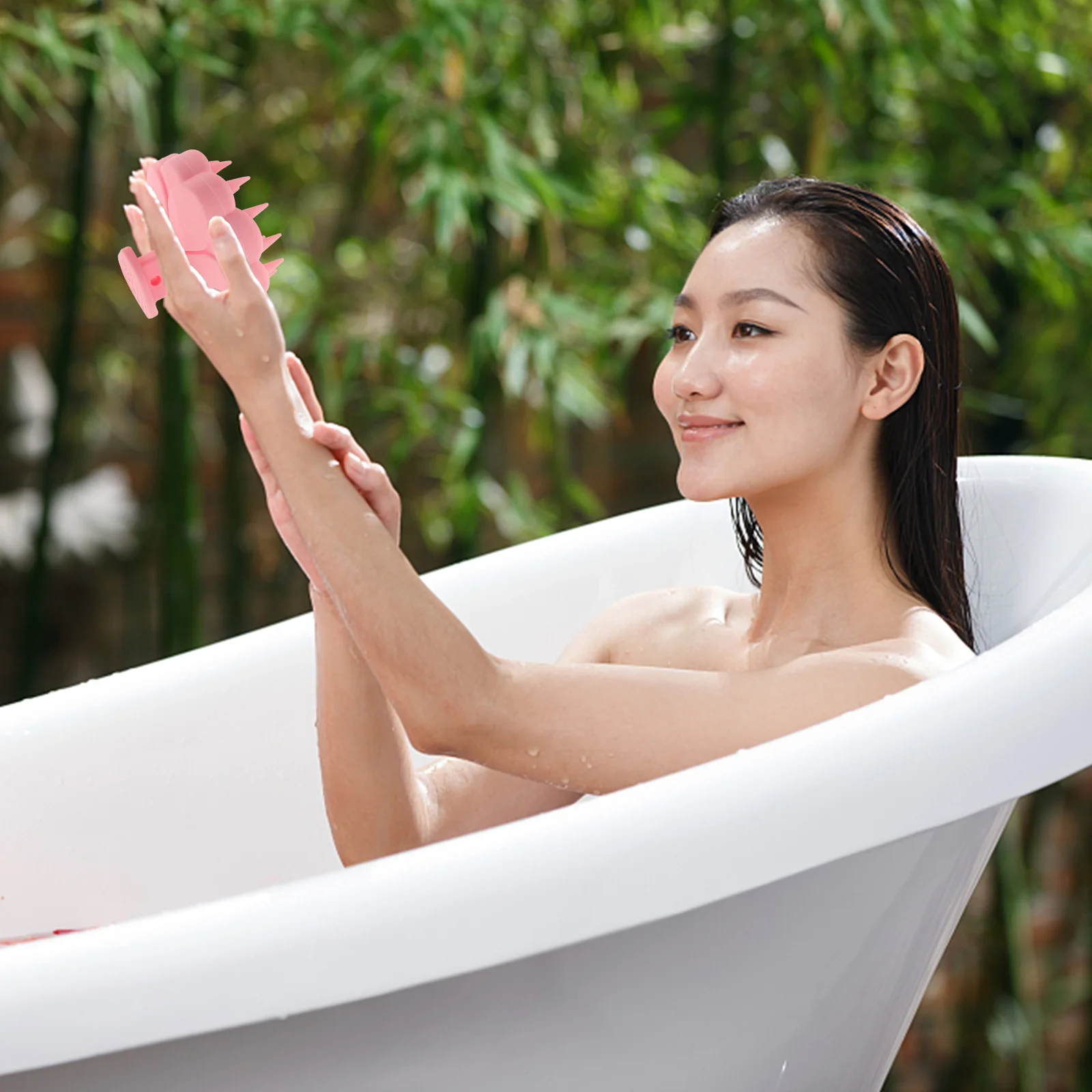 

Hair Scalp Cleaning Silicone Brush Flexible Soft Massage Tool Deep Scalp Exfoliator Shower Bath Shampoo Brush Remove Dandruff