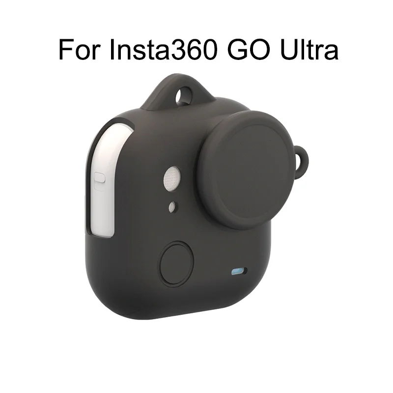 Silikonhülle für Insta360 GO UItra, kratzfeste Schutzhülle, Objektivdeckel, Mini-Tragetasche für Insta360 GO UItra, Zubehör
