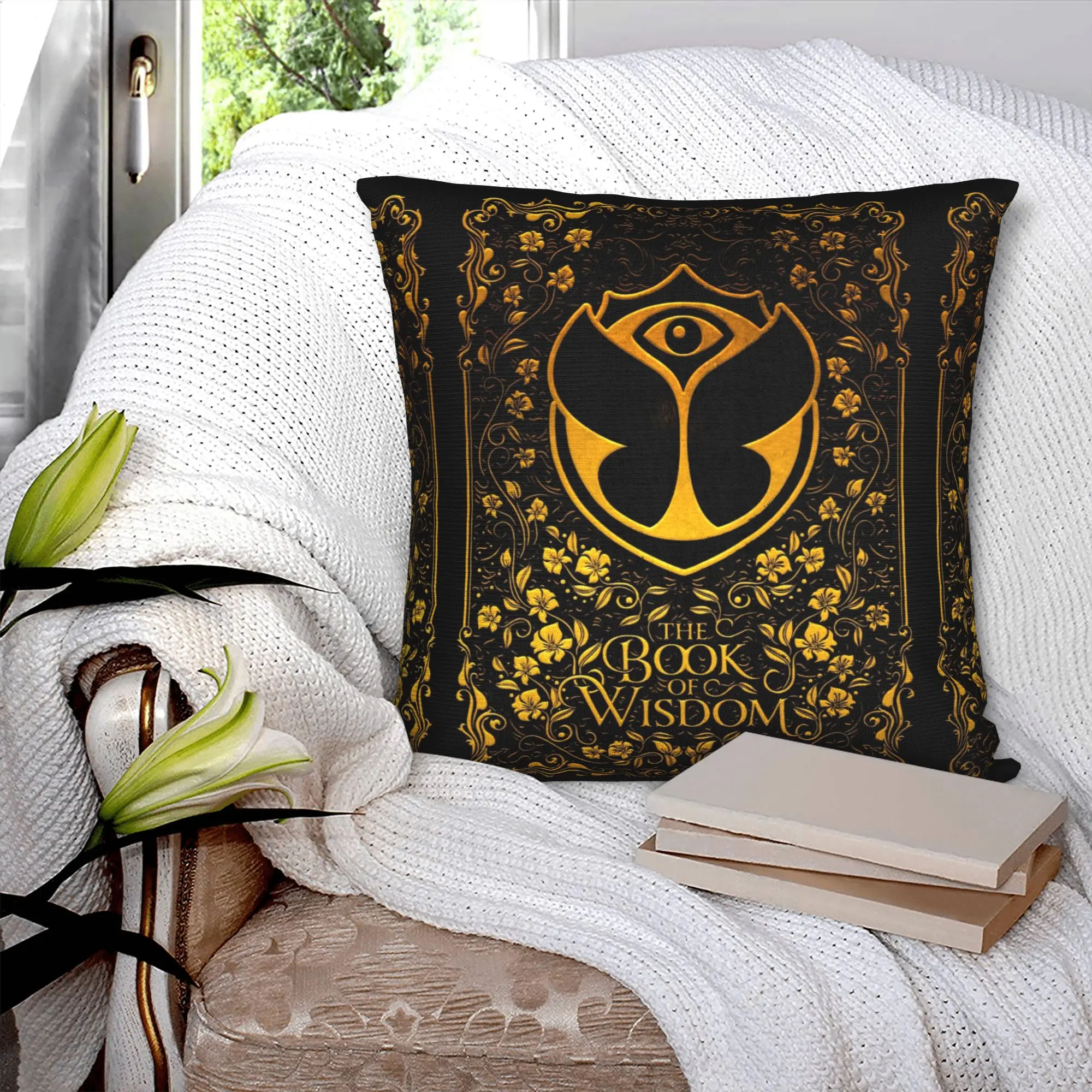 Modern Tomorrowland Cushion Cover Soft Belgian Electronic Dance Music Festival Pillow Case Living Room Decoration