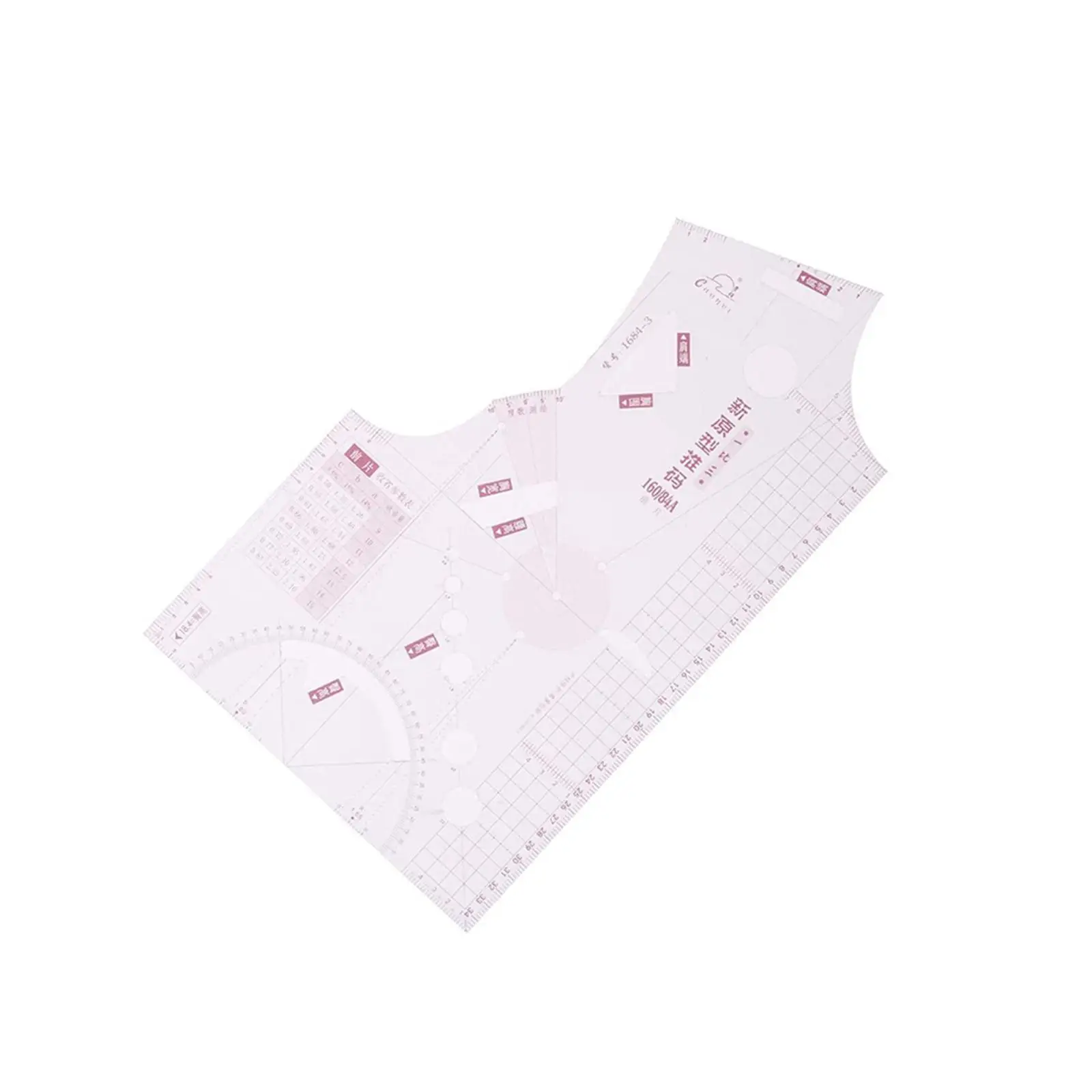 Drawing Template Model Making Clothes Supplies Clear Plastic Ruler for Fashion Design Women Blouse Sewing 160 84A