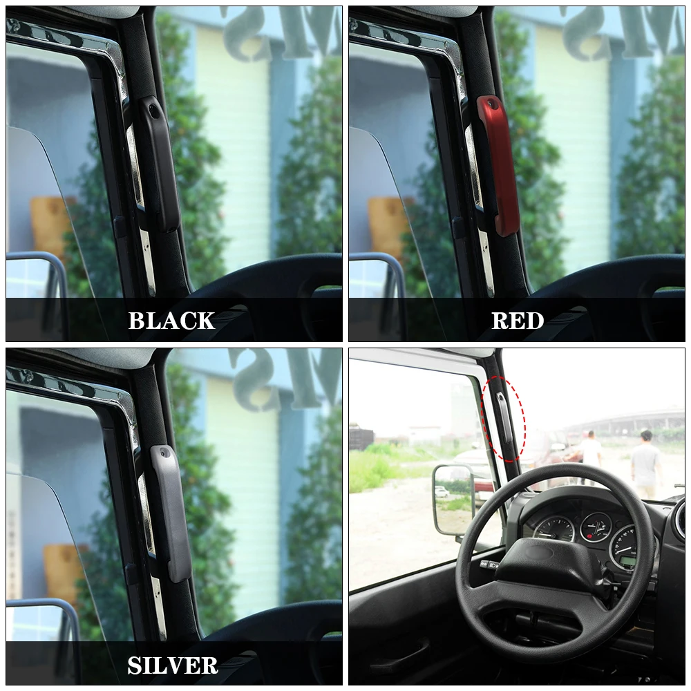 For Land Rover Defender 90 110 2004-18 Car styling Aluminum Alloy Silver/Red/Black Car A pillar Grab Handle Trim Car Accessories