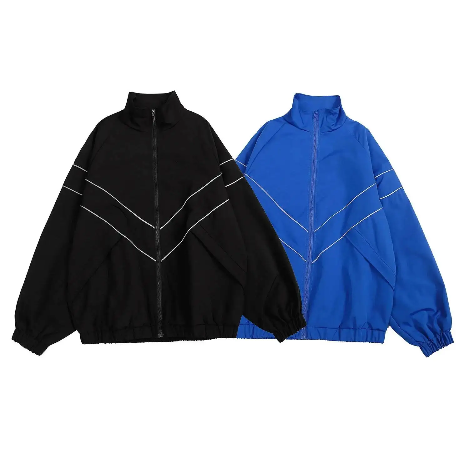 

2026 American Style Trendy Casual Sports For Women Men Loose Fit Solid Color Thin Spring Autumn Collection Jacket