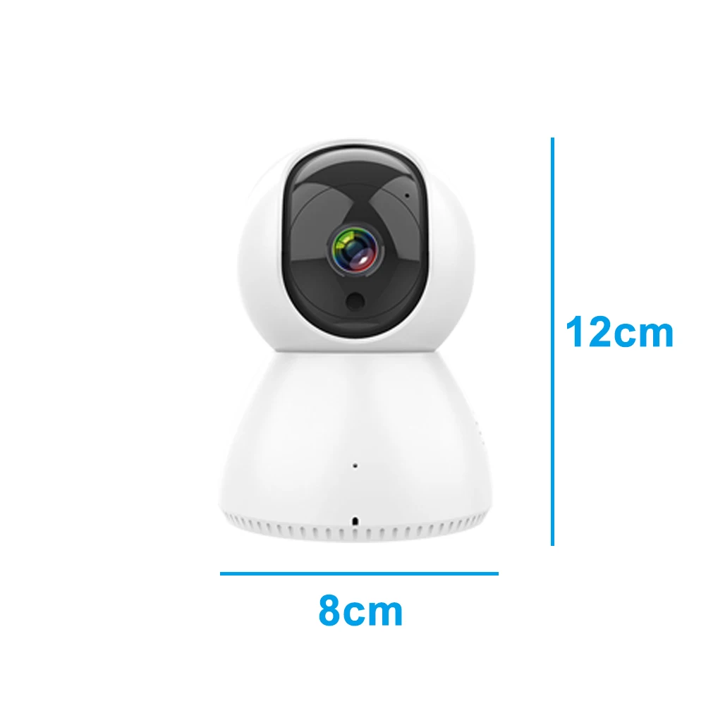 Cámara inteligente con WiFi para el hogar, Webcam con visión nocturna de 360 P, Monitor de seguridad para la aplicación TUYA Smartlife