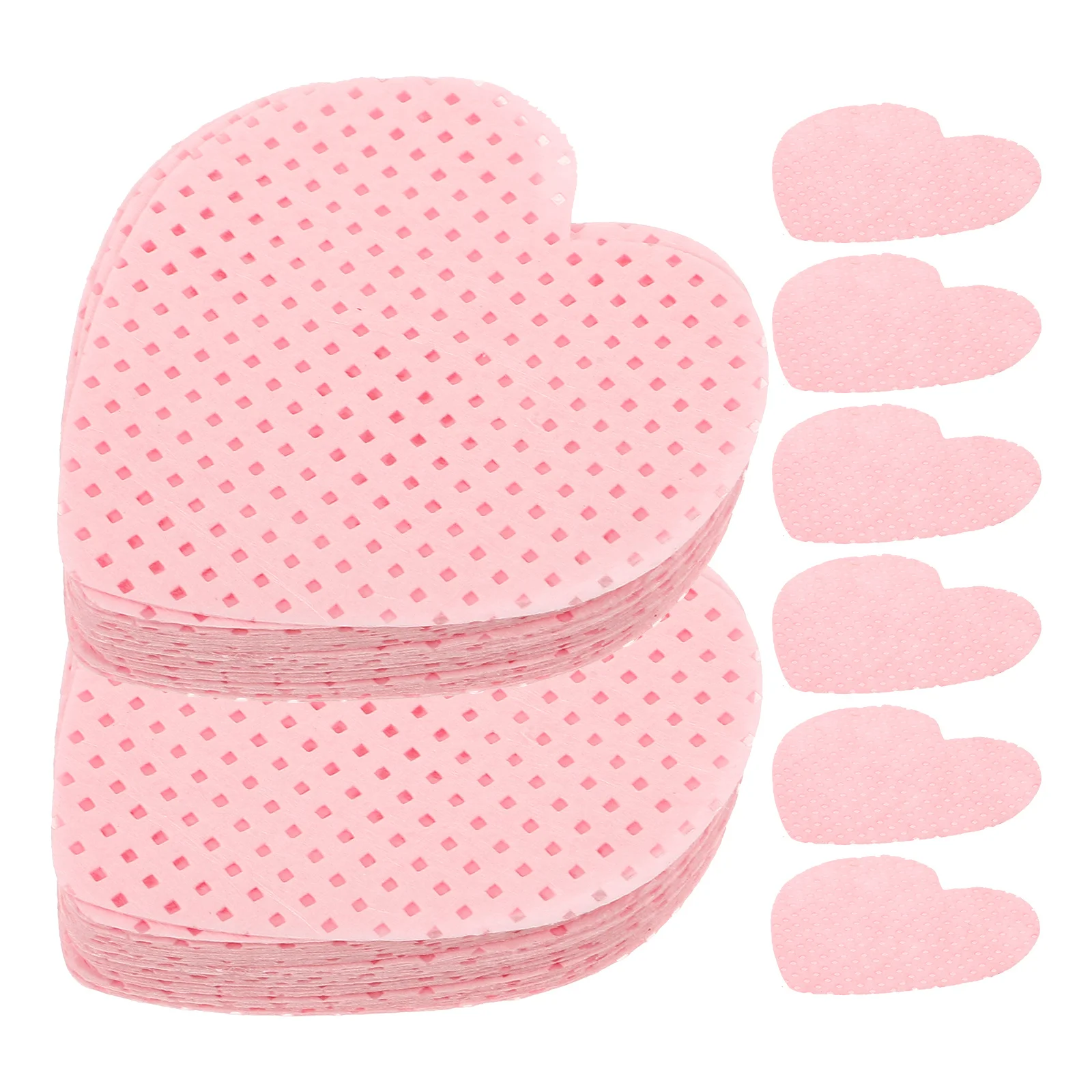 200 ورقة مناديل تنظيف الأظافر خالية من الوبر من القطن على شكل قلب تصميم للاستخدام في صالونات التجميل المنزلية مناديل خالية من الوبر مزيل طلاء الأظافر #5